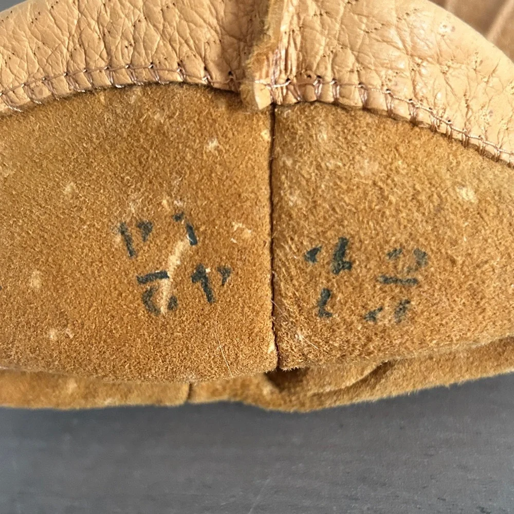 Men's Vintage Brooks Brothers Tan Pigskin Leather Gloves - Picture 5 of 10